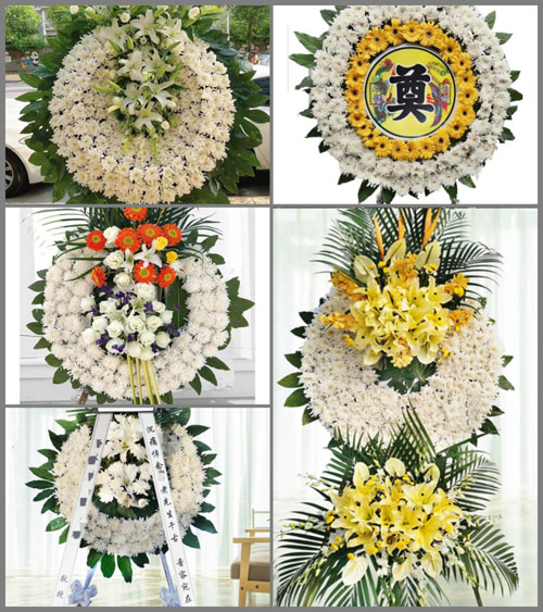 山西运城夏县瑶峰镇车寺后村花圈速递